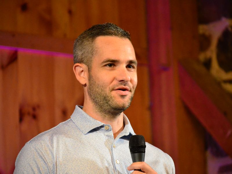 Blake Schindler speaking at Proximity No. 1