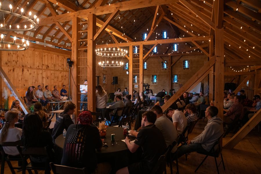 The full barn during the opening